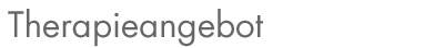 Therapieangebot